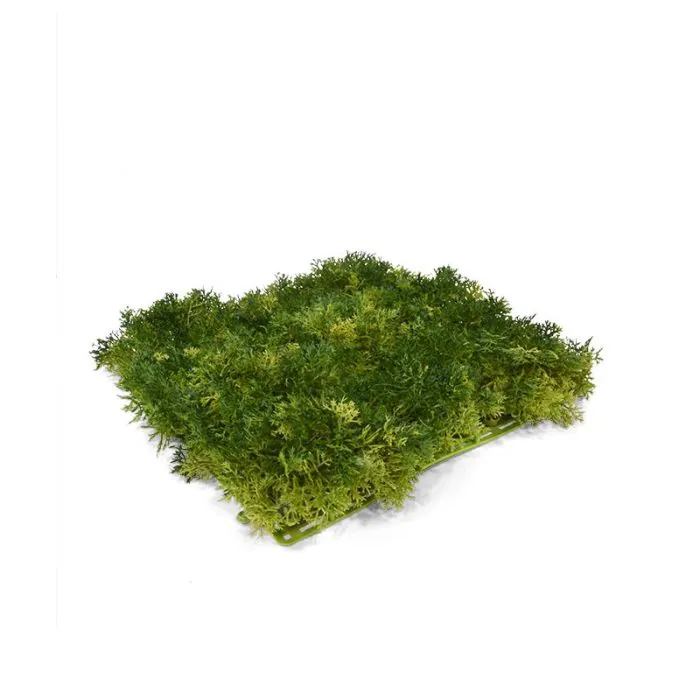 Rendier kunst Mosmat 25x25cm - groen