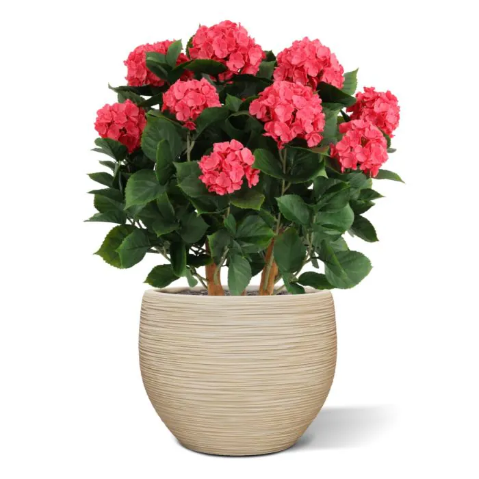 Hortensia UV Kunstplant Deluxe 80cm Cerise