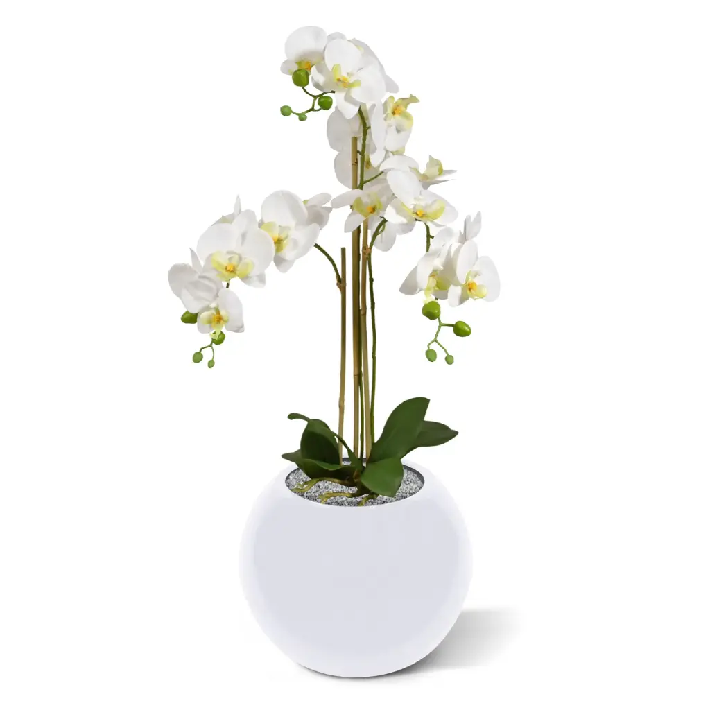 Phalaenopsis kunst Orchidee 75cm wit