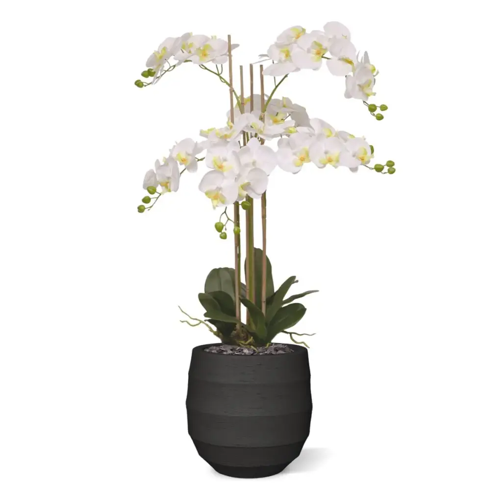 Phalaenopsis kunst Orchidee 95cm wit