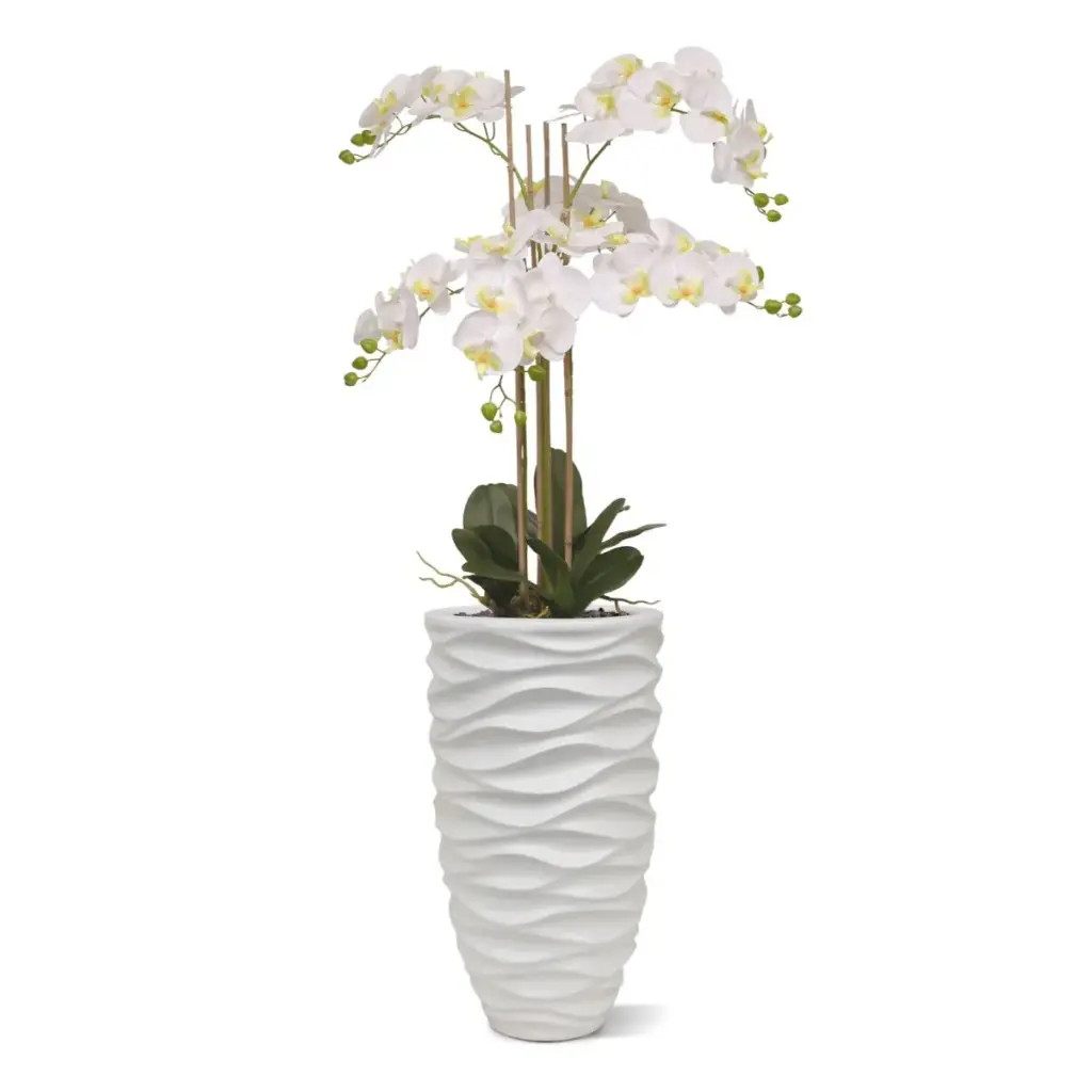 Phalaenopsis kunst Orchidee 95cm wit