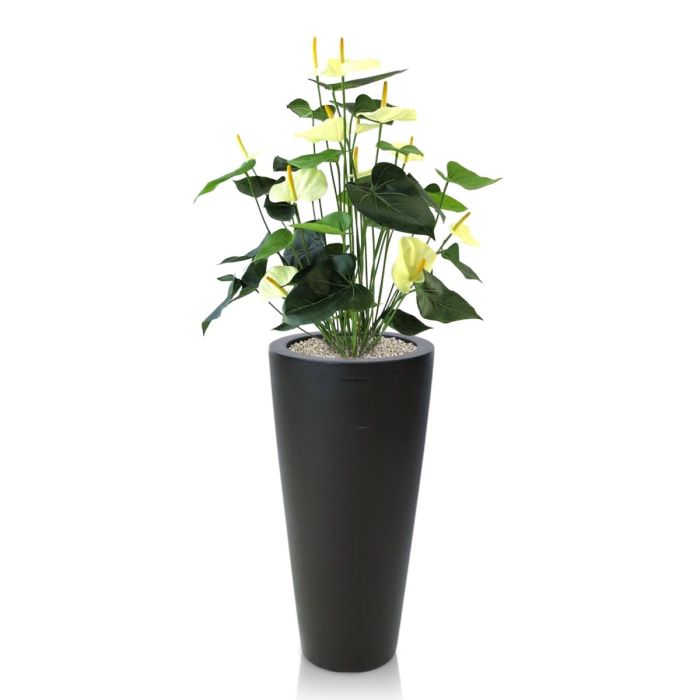 Anthurium deluxe kunstplant 80cm - creme