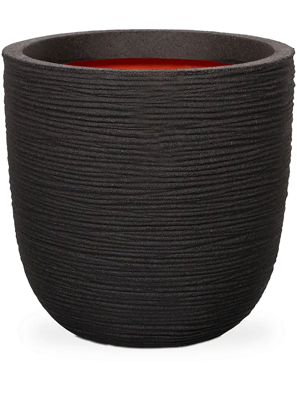 Capi Nature Rib - Planter Ball - Black - 41 cm