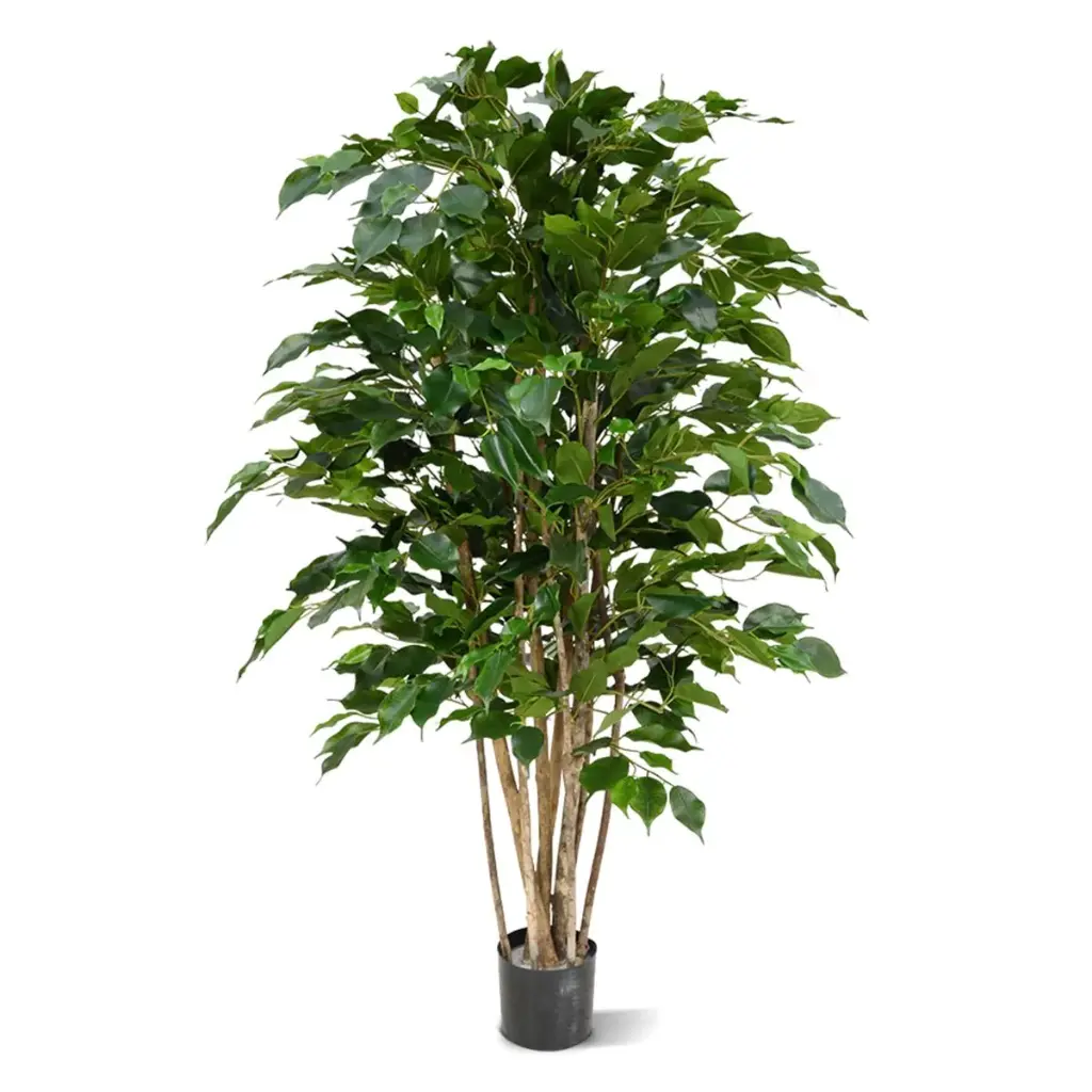 Ficus Exotica deluxe kunstplant 125cm - groen