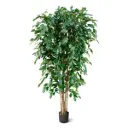 Ficus Exotica deluxe kunstboom 180cm - groen