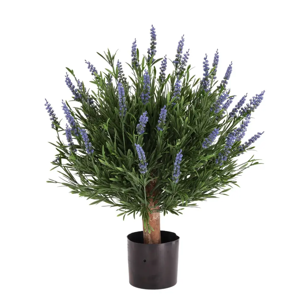 Lavendel Bol Kunstplant Blauw 60 cm UV