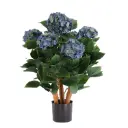 Hortensia UV Kunstplant Deluxe Blauw 65cm
