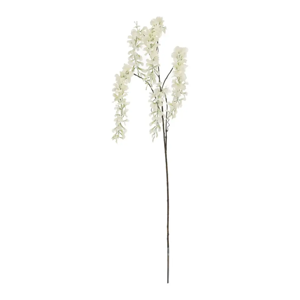 Wisteria kunsttak 100cm creme (set van 3 stuks)