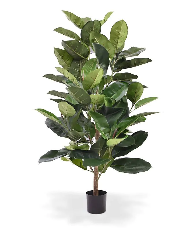 Elastica Robusta deluxe kunstplant 120cm - groen