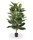 Elastica Robusta deluxe kunstplant 120cm - groen