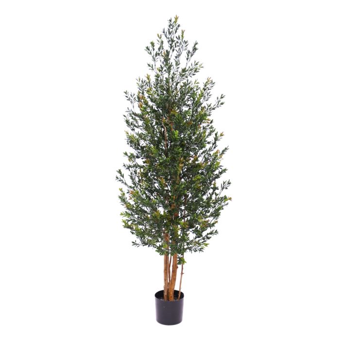 Kunst Buxus Haagplant 165cm Groen/rood UV