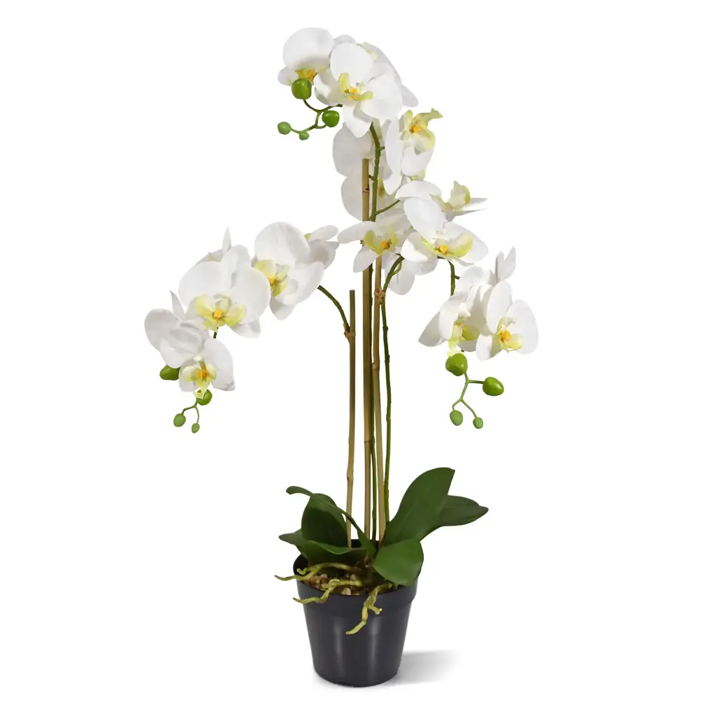 Phalaenopsis kunst Orchidee 75cm wit