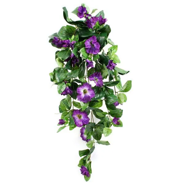 Petunia deluxe kunst hangplant 80cm - paars