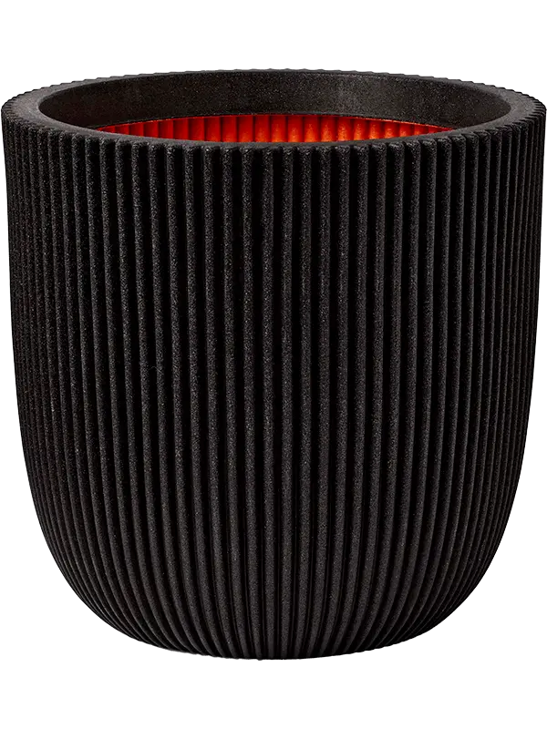 Capi Nature Groove - Planter Ball - Black - 34 cm