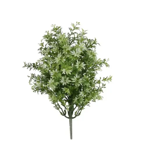 [1-134003UVWI] Eucalyptus Kunstplant 30cm UV Wit-Groen