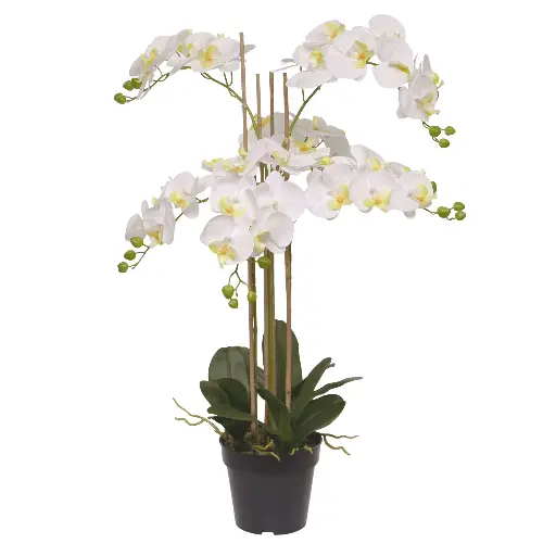 [1-443209] Phalaenopsis kunst Orchidee 95cm wit