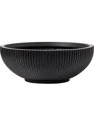 [3-6CAPGZ037] Capi Groove - Bowl - Black - 15 cm