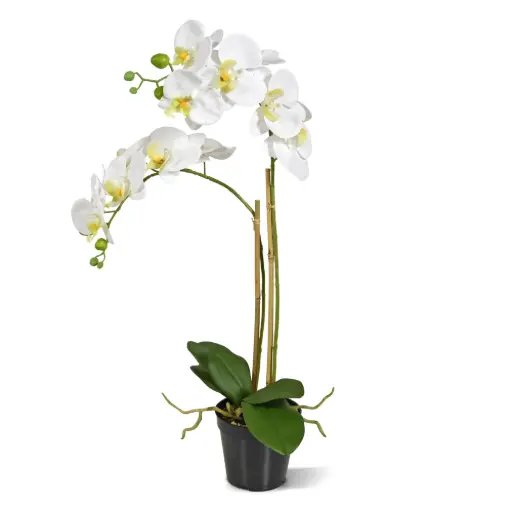 Phalaenopsis kunst Orchidee 65cm wit