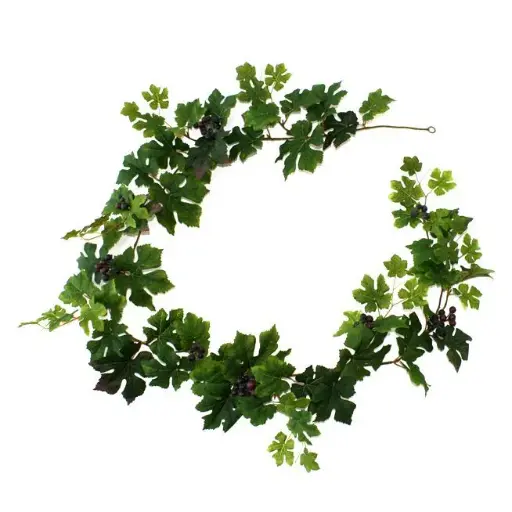[1-301118] Diamond druiven kunstguirlande 180cm