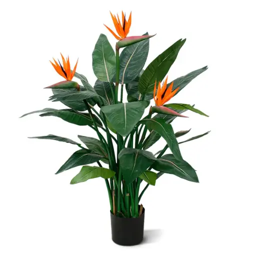 [1-150512] Strelitzia kunstplant deluxe 115cm