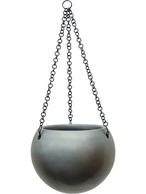 Baq Gradient - Hanging Globe - Matt Grey - 19 cm
