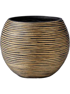 Capi Nature Rib - Vase Ball - Gold - 10 cm 