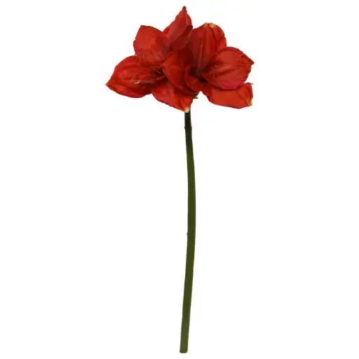 Amaryllis Kunstbloem 67cm Rood